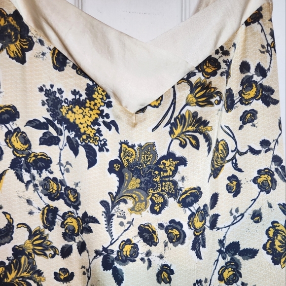 Intimately Free People Floral Beige Tea Combo V Neck Tank Blouse Camisole Size M - Picture 6 of 10
